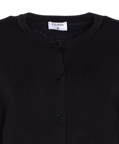Filippa K Merino Short Cardigan In Black