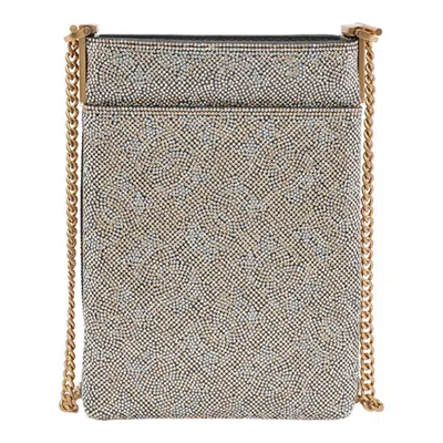 Pinko Strass Monogram Phone Cover In Multi