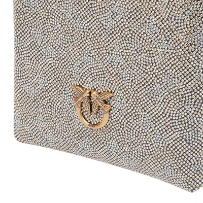 Pinko Strass Monogram Phone Cover In Multi