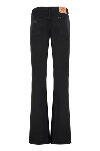 Lois Jeans Lindsay Boot High-rise Flared Jeans In Black