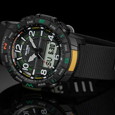 Casio Men's  Pro Trek Waterproof Shockproof Sports Precise Time Prtb50-1 Watch Mens Analog In Blue