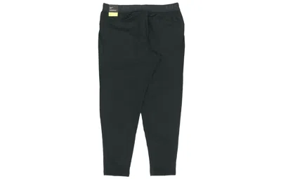 Nike Solo Swoosh Straight-leg Logo-embroidered Cotton-blend Jersey Sweatpants In Black