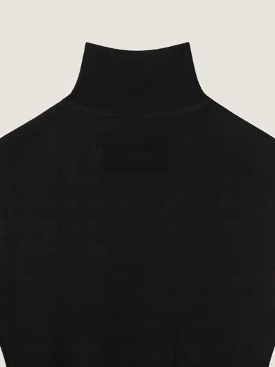 Givenchy Mini Dress With Flared Skirt In Wool Viscose In Black