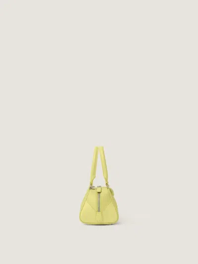 Givenchy Mini Antigona Cube East-west Bag In Box Leather In Yellow