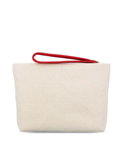 Givenchy Logo-print Clutch Bag In Brown