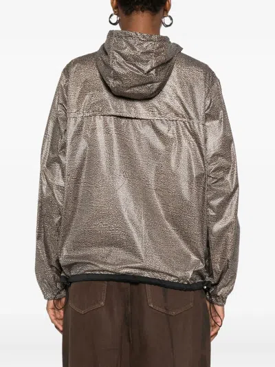 Borbonese Zip-front Jacket In Gold