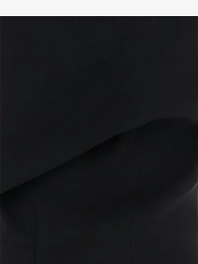 Jacquemus One Shoulder Mini Dress With Asymmetric Neckline In Black