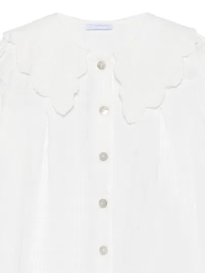 扇贝形边领衬衫