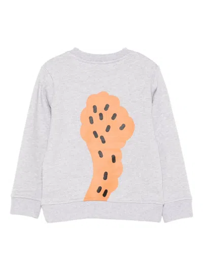 Stella Mccartney Squirrel-print Sweatshirt In Gray