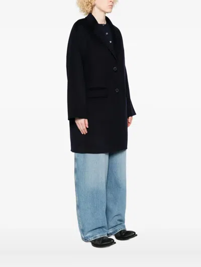 The Dynamis Studio Button-fastening Coat In Black