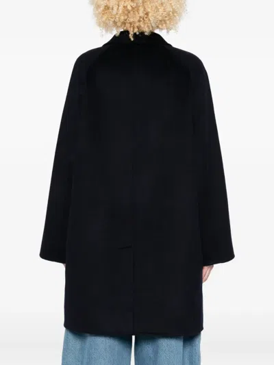 The Dynamis Studio Button-fastening Coat In Black