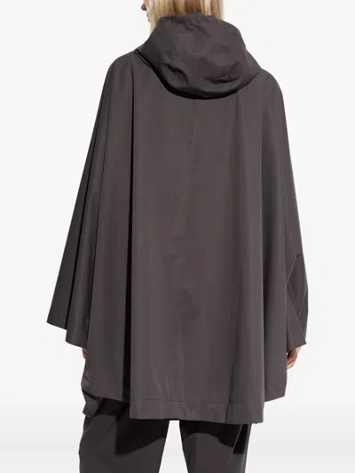 Rethinkit Studios Hooded Cape Jacket In Gray