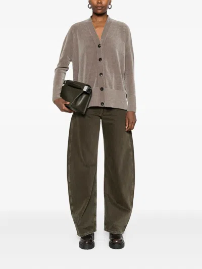 Rrd Button-front Ribbed Cardigan In Neutral