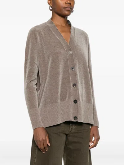 Rrd Button-front Ribbed Cardigan In Neutral