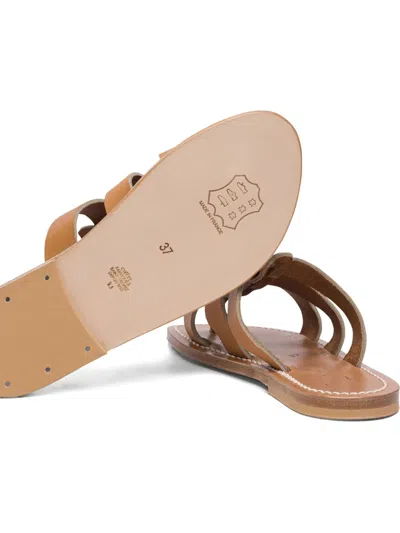 Kjacques Round-toe Flip-flops In Brown