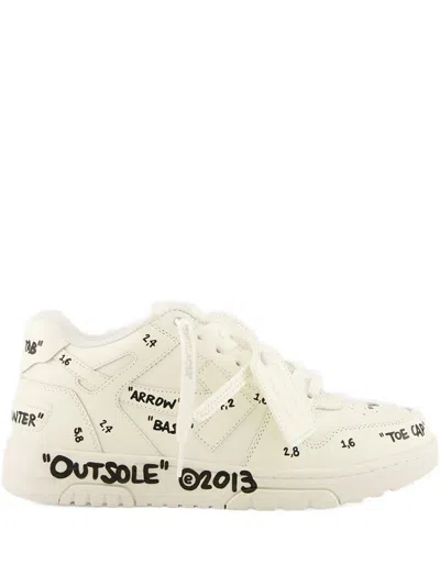 Off-white Out Of Office White Leather Sneakers In White