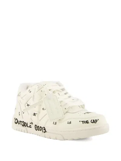 Off-white Out Of Office White Leather Sneakers In White