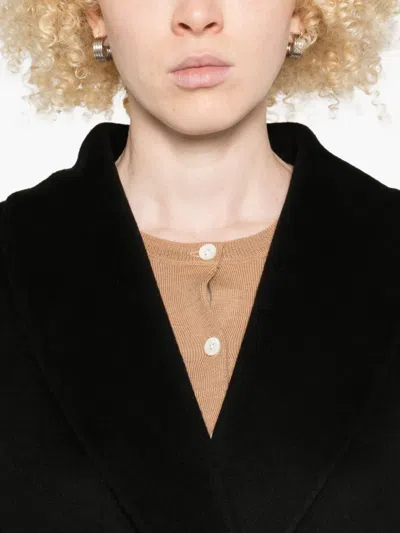 The Dynamis Studio Double-breasted Coat In Black