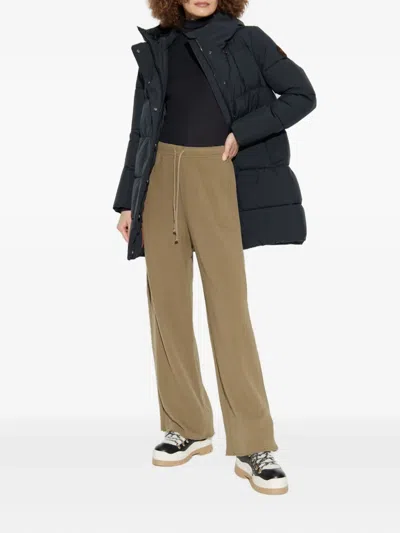 Save The Duck Hooded Quilted Jacket In Blue