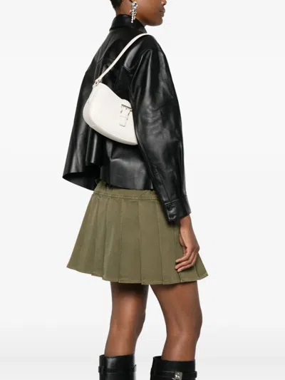 Alexander Mcqueen Mini T-bar Buckle-fastening Shoulder Bag In White