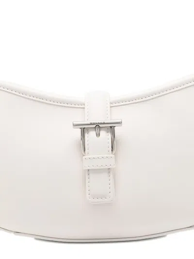 Alexander Mcqueen Mini T-bar Buckle-fastening Shoulder Bag In White
