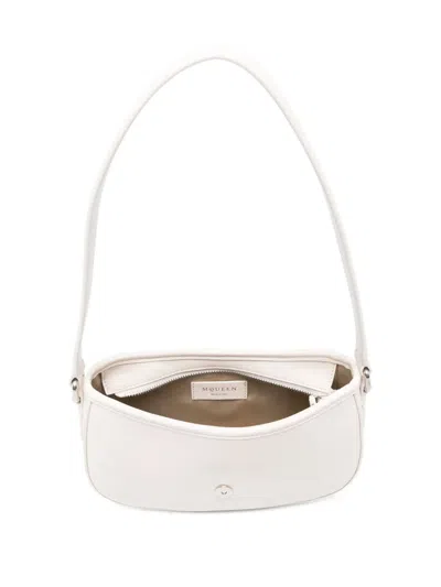 Alexander Mcqueen Mini T-bar Buckle-fastening Shoulder Bag In White