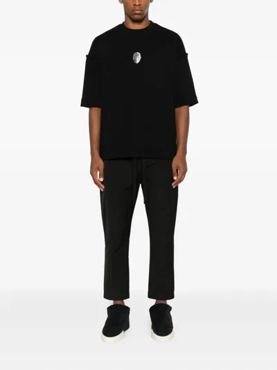 Hamza Elastic-waist Trousers In Black