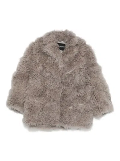 Simonetta Ravizza Shearling Jacket In Gold