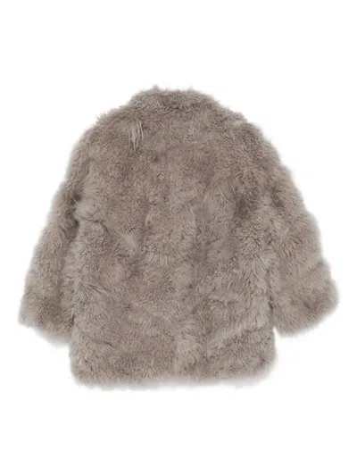 Simonetta Ravizza Shearling Jacket In Gold