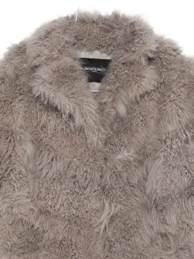 Simonetta Ravizza Shearling Jacket In Gold