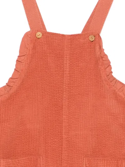 荷叶边灯芯绒连体长裤