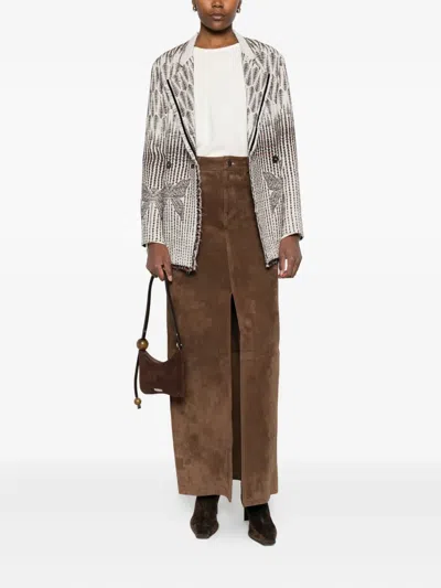 Forte Forte Relaxed Fit Long Sleeve Satin Top In White