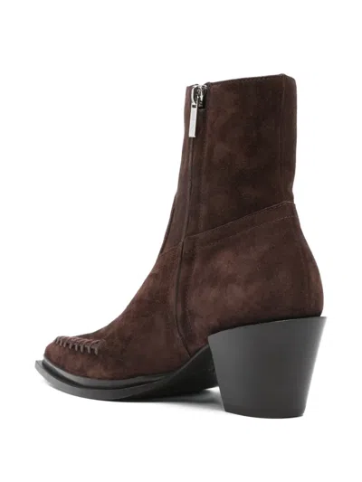 Jimmy Choo 60mm Cece Pointed-toe Boots In Brown