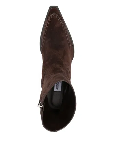 Jimmy Choo 60mm Cece Pointed-toe Boots In Brown