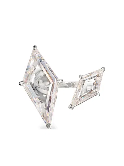 Anabela Chan Trinity's Shatter White Sapphire Ring In Gold