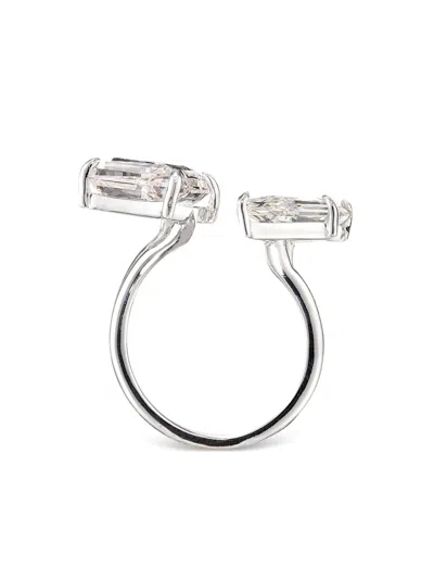 Anabela Chan Trinity's Shatter White Sapphire Ring In Gold