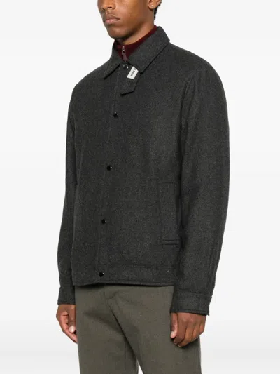Woolrich Button-fastening Jacket In Gray