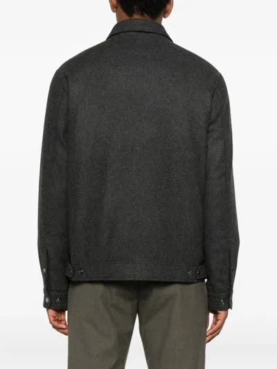 Woolrich Button-fastening Jacket In Gray
