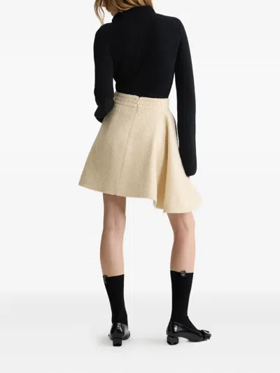 Patou Wool And Cashmere Scarf-neck Sweater In Black