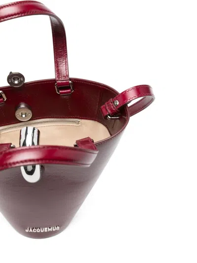 Jacquemus Le Petit Bambola In Burgundy