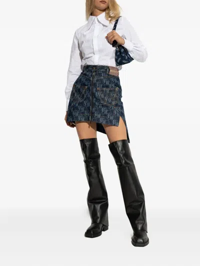 Vic Matie Slouch-leg Square-toe Boots In Black