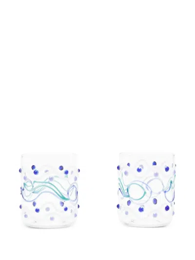 波浪图案硼硅酸玻璃杯