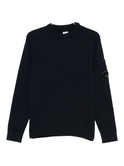 C.p. Company C.p.company Wool Crewneck Sweater In Black