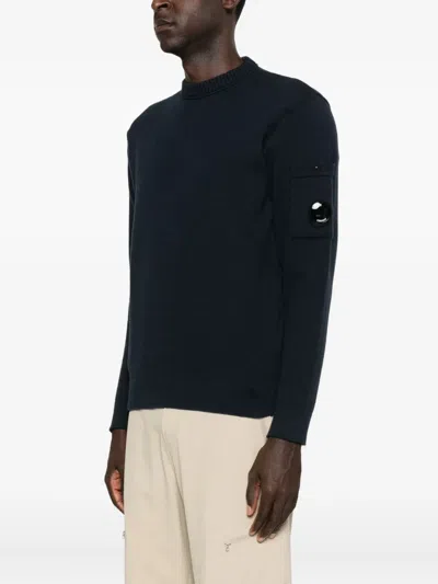 C.p. Company C.p.company Wool Crewneck Sweater In Black
