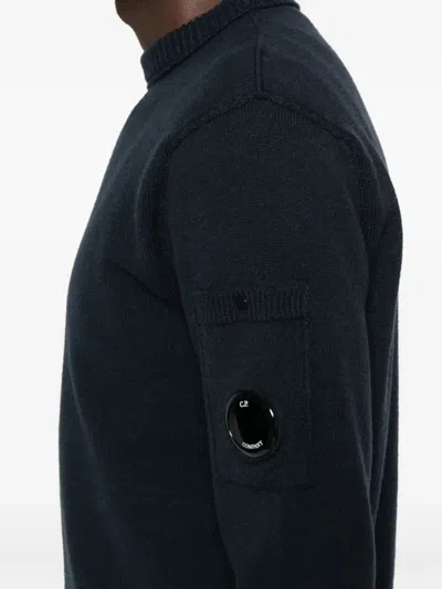 C.p. Company C.p.company Wool Crewneck Sweater In Black