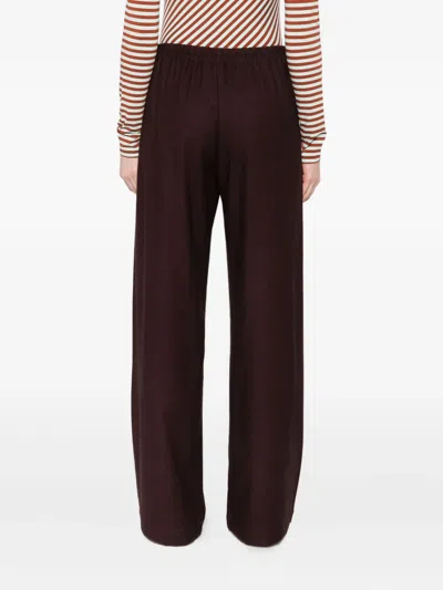 Niū Elastic-waist Palazzo Pants In Red