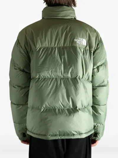 The North Face Retro Nuptse 1996 Bark Mist Down Jacket In Green
