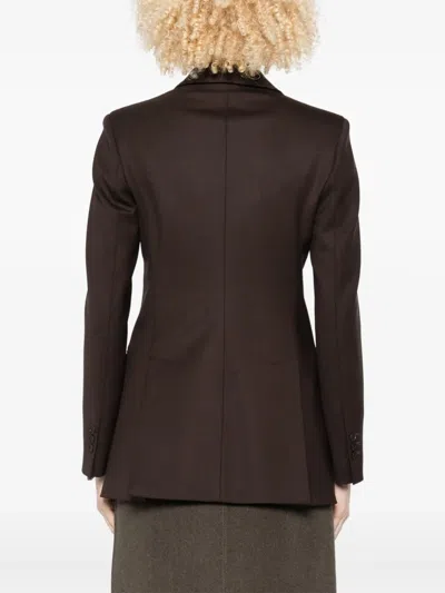 P.a.r.o.s.h P. A.r. O.s. H. Double Breasted Jacket In Brown