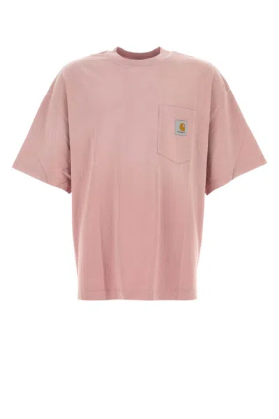 Carhartt Hudson Pocket T-shirt In Pink