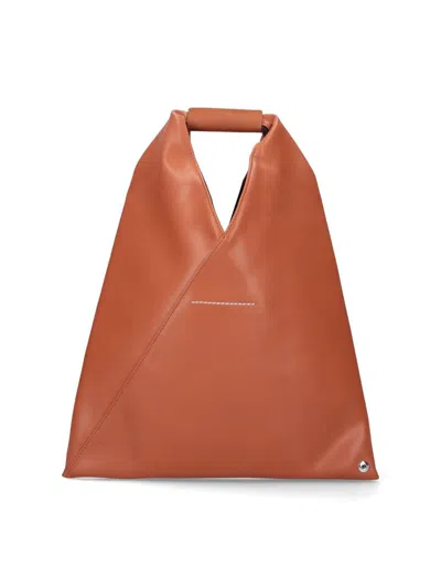 Mm6 Maison Margiela Adobe Brown Japanese Bag Classic Medium Bag In Orange
